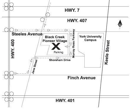 Black Creek Pioneer Village location